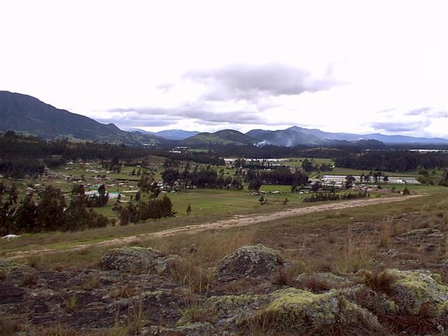 The Suesca savanna from the Rocks