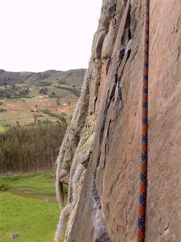 The rope over the slab, seen from above
