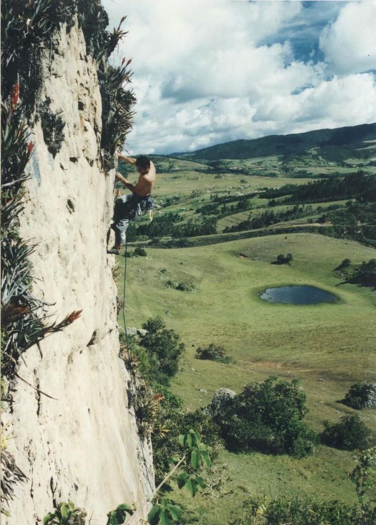 White slab, footwork climbing