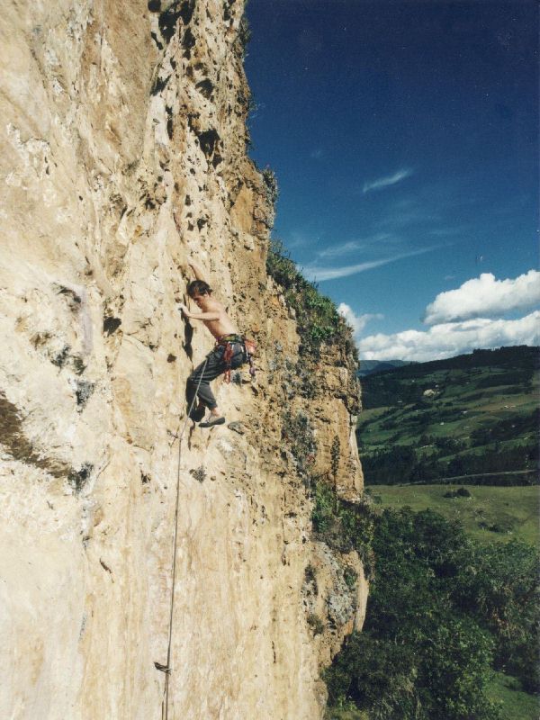 On the golden wall of the Rocks